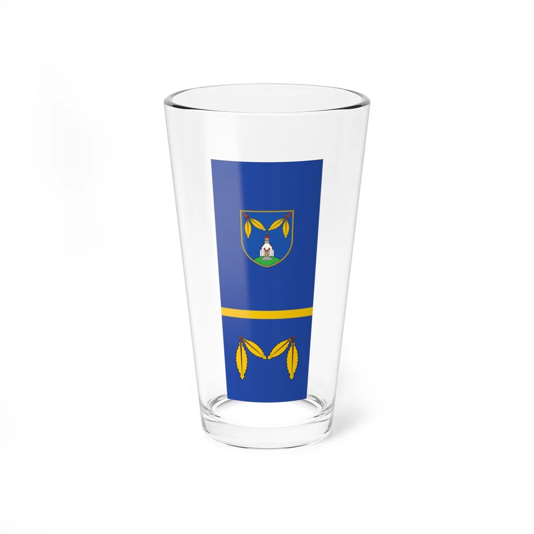 Flag of Majsperk vertical (Slovenia) Pint Glass 16oz 16oz - Go Mug Yourself