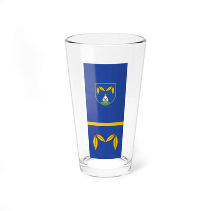 Flag of Majsperk vertical (Slovenia) Pint Glass 16oz 16oz - Go Mug Yourself