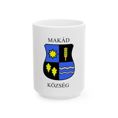 Flag of Makad (Hungary) White Coffee Mug 15oz - Go Mug Yourself