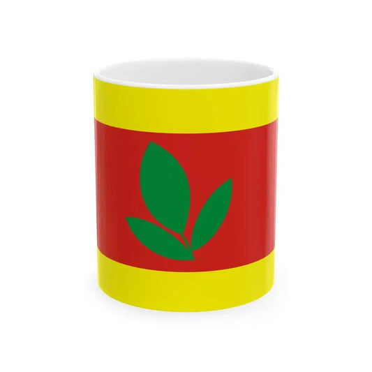Flag of Makedonski Brod Municipality North Macedonia (North Macedonia) White Coffee Mug 11oz - Go Mug Yourself