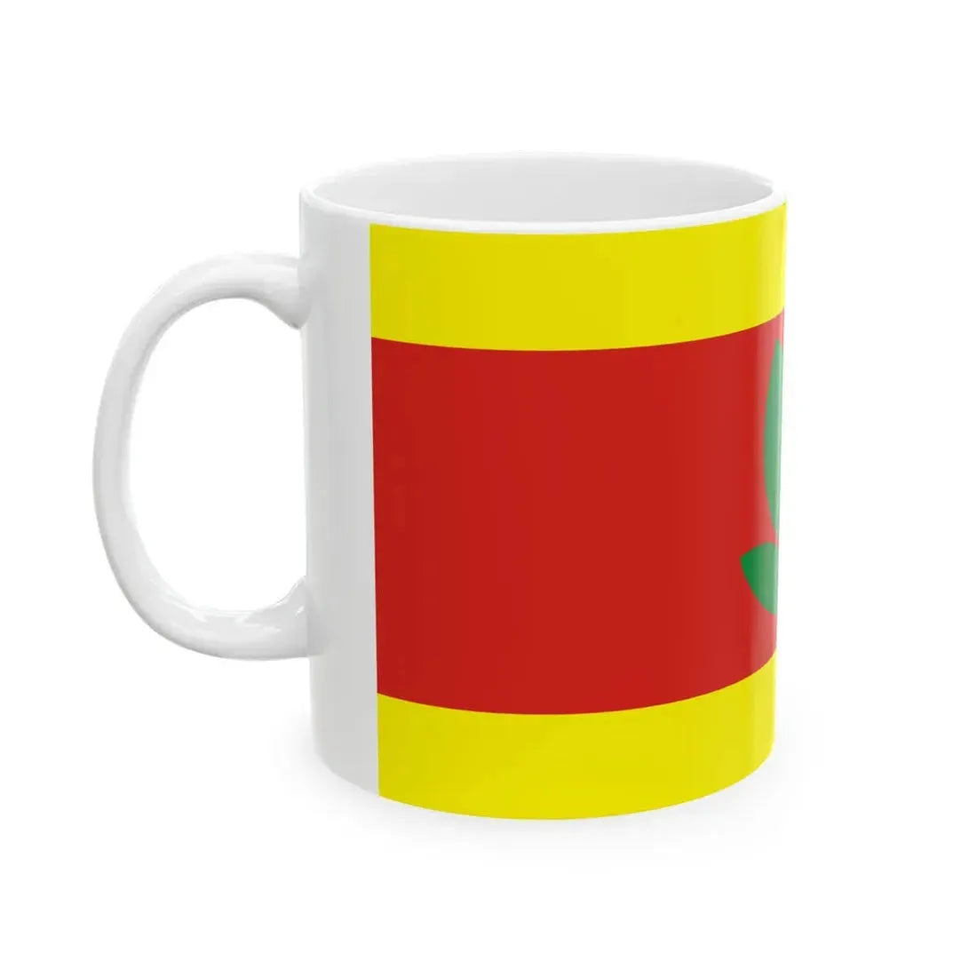 Flag of Makedonski Brod Municipality North Macedonia (North Macedonia) White Coffee Mug - Go Mug Yourself