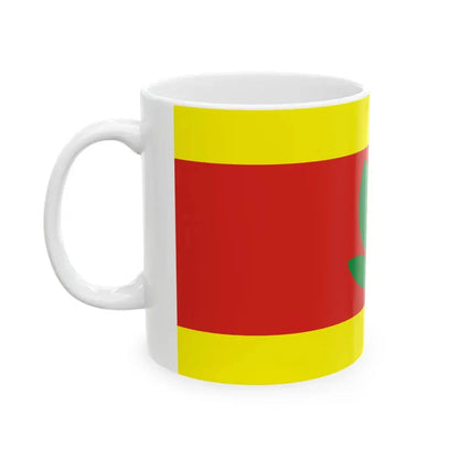 Flag of Makedonski Brod Municipality North Macedonia (North Macedonia) White Coffee Mug - Go Mug Yourself