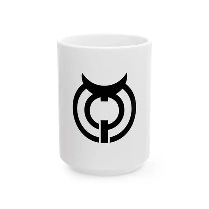Flag of Makurazaki Kagoshima (Japan) White Coffee Mug 15oz - Go Mug Yourself