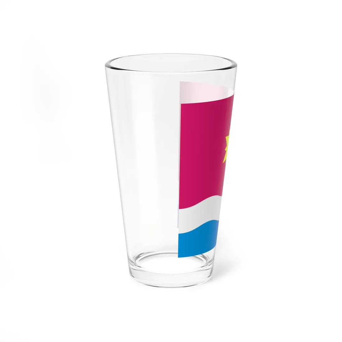 Flag of Mala Vyska (Ukraine) Pint Glass 16oz - Go Mug Yourself