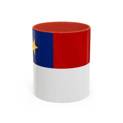 Flag of Malacca Malaysia - Accent Coffee Mug 11oz Red - Go Mug Yourself