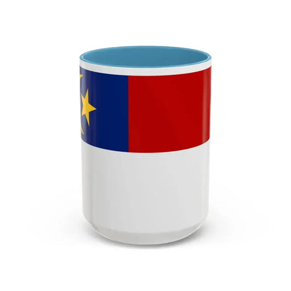Flag of Malacca Malaysia - Accent Coffee Mug 15oz Light Blue - Go Mug Yourself