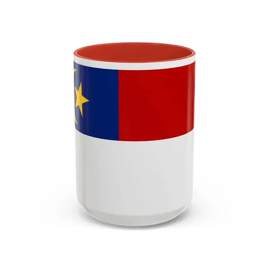 Flag of Malacca Malaysia - Accent Coffee Mug 15oz Red - Go Mug Yourself
