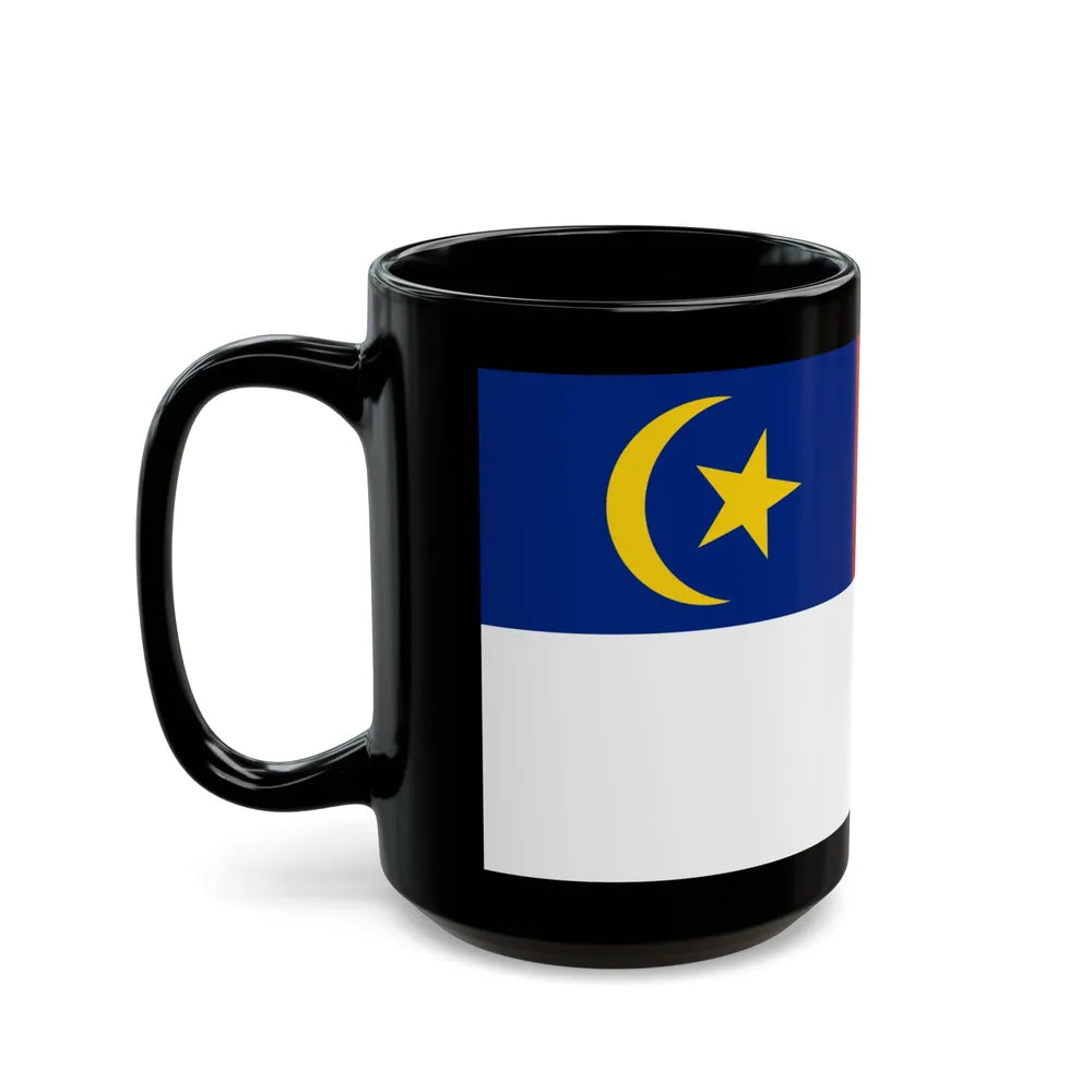 Flag of Malacca Malaysia - Black Coffee Mug-Go Mug Yourself