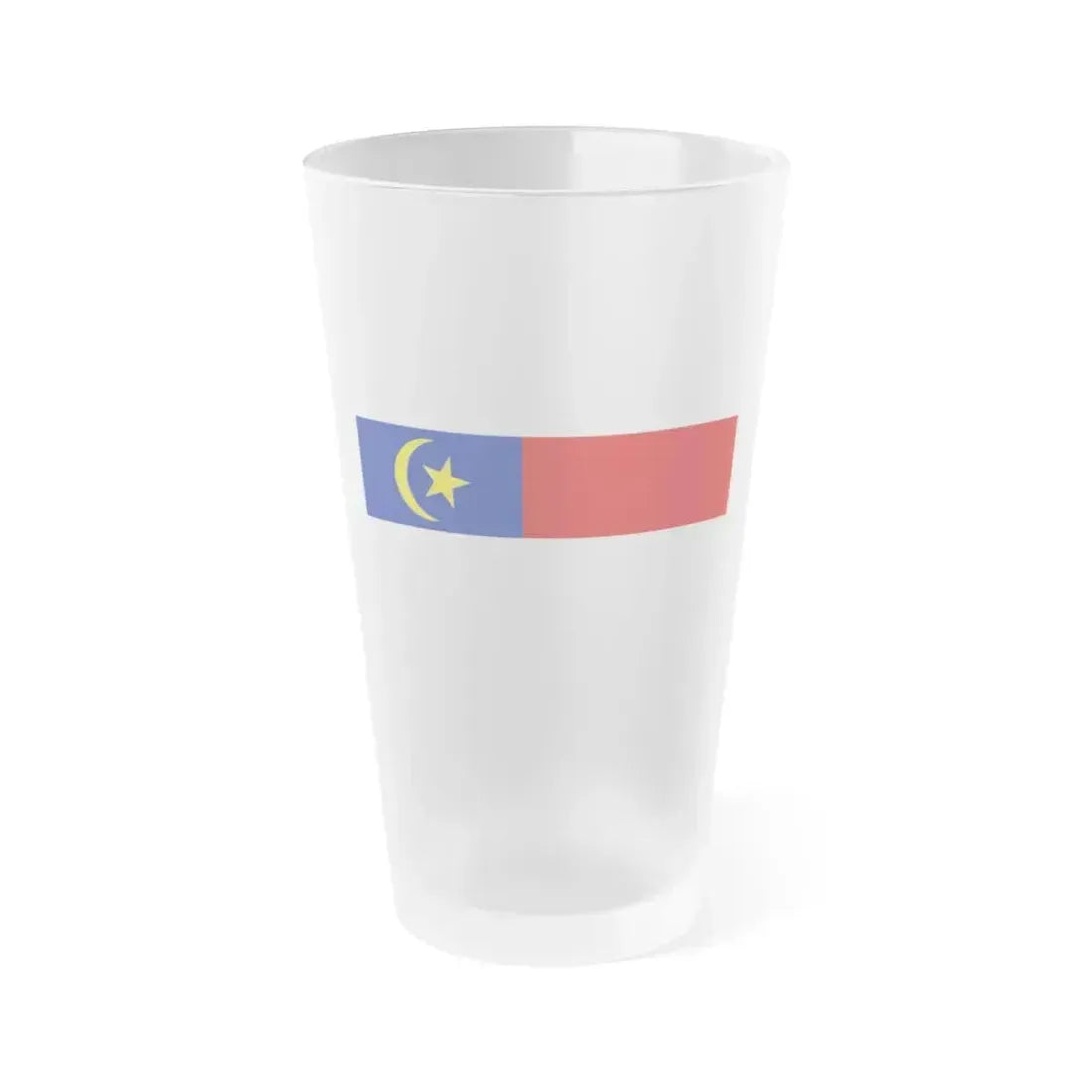 Flag of Malacca Malaysia - Frosted Pint Glass 16oz 16oz Frosted - Go Mug Yourself