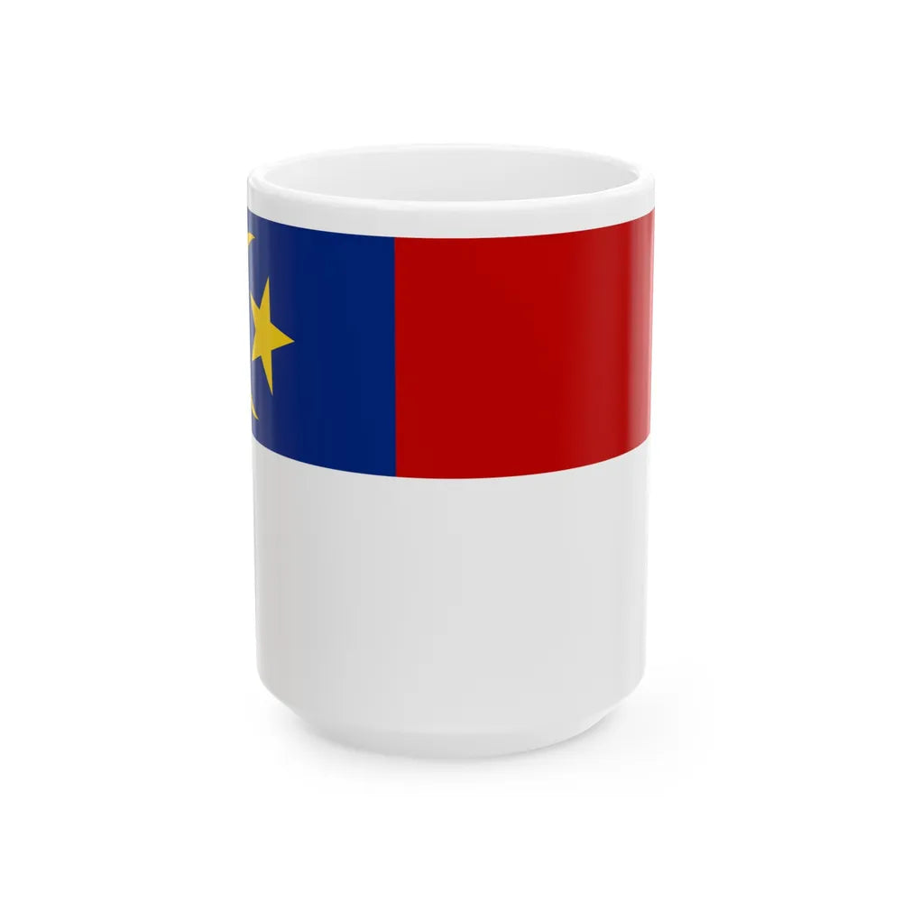 Flag of Malacca Malaysia - White Coffee Mug-15oz-Go Mug Yourself