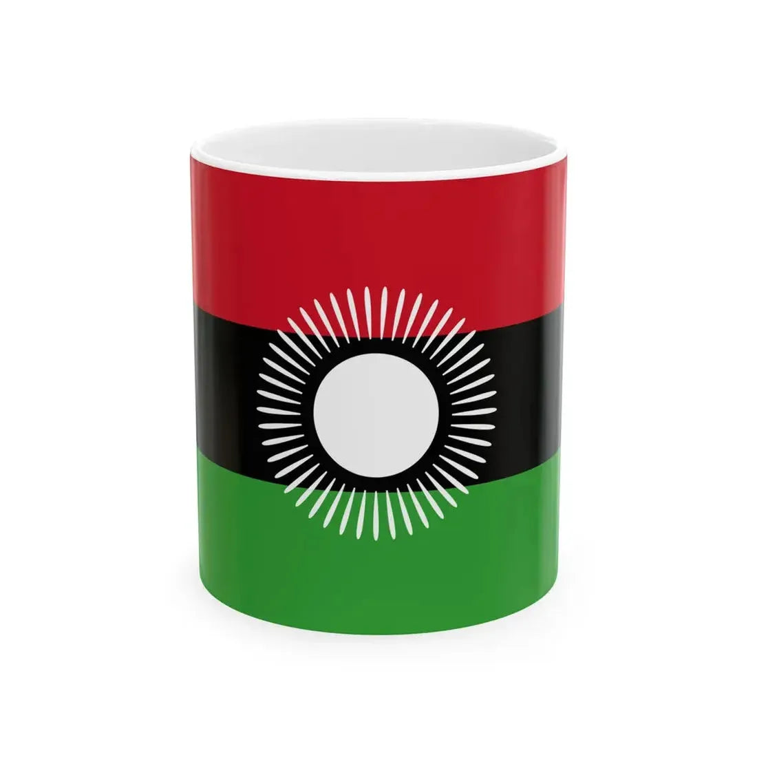 Flag of Malawi 2010-2012 (Malawi) White Coffee Mug 11oz - Go Mug Yourself