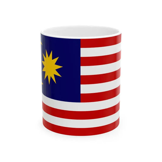 Flag of Malaya 1950-1963 (Malaysia) White Coffee Mug 11oz - Go Mug Yourself