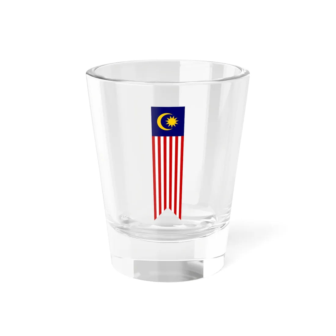 Flag of Malaya vertical (Malaysia) Shot Glass 1.5oz 1.5oz - Go Mug Yourself