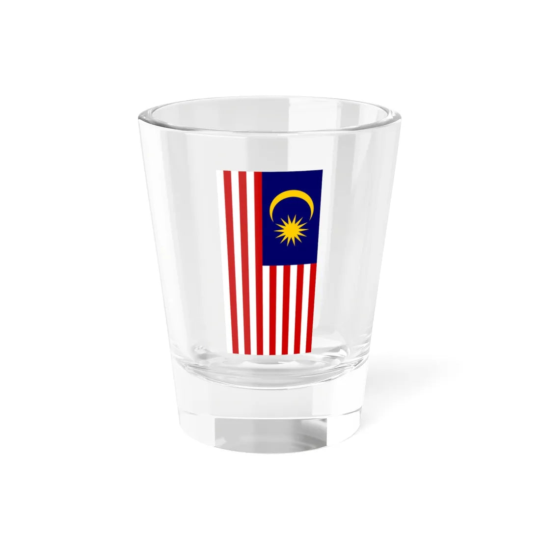 Flag of Malaysia vertical (Malaysia) Shot Glass 1.5oz 1.5oz - Go Mug Yourself