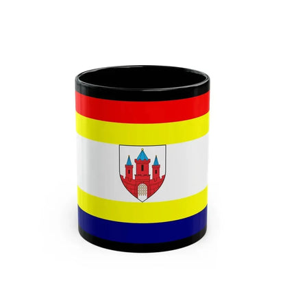 Flag of Malbork Poland - Black Coffee Mug 11oz - Go Mug Yourself