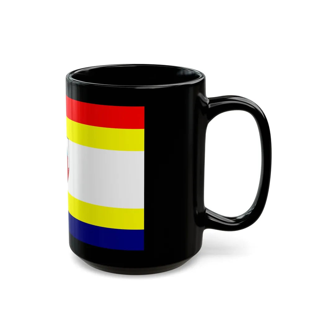 Flag of Malbork Poland - Black Coffee Mug-Go Mug Yourself