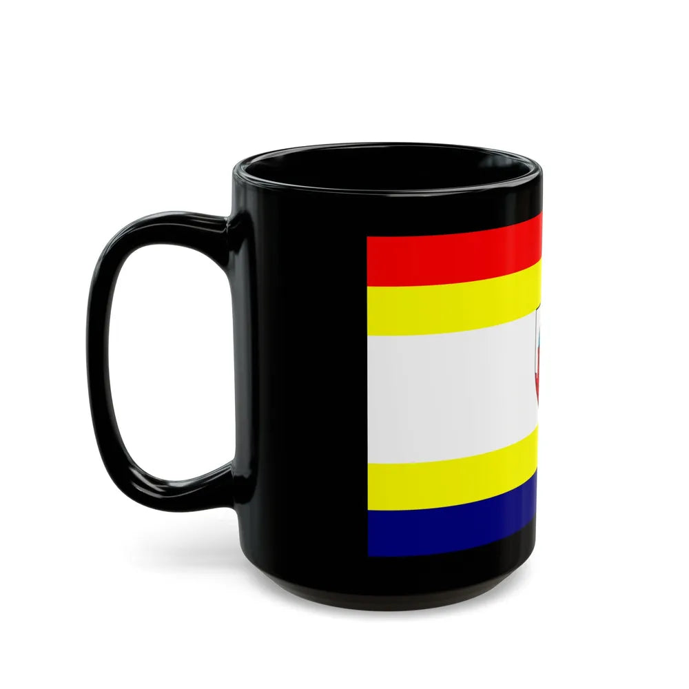 Flag of Malbork Poland - Black Coffee Mug-Go Mug Yourself