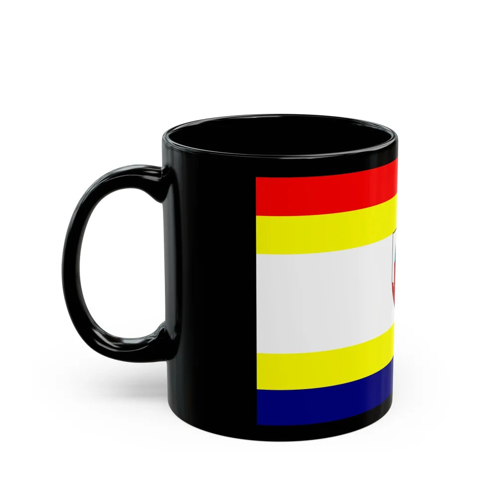 Flag of Malbork Poland - Black Coffee Mug-Go Mug Yourself