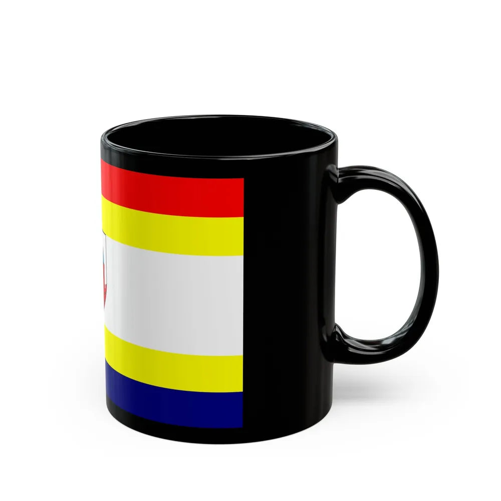 Flag of Malbork Poland - Black Coffee Mug-Go Mug Yourself