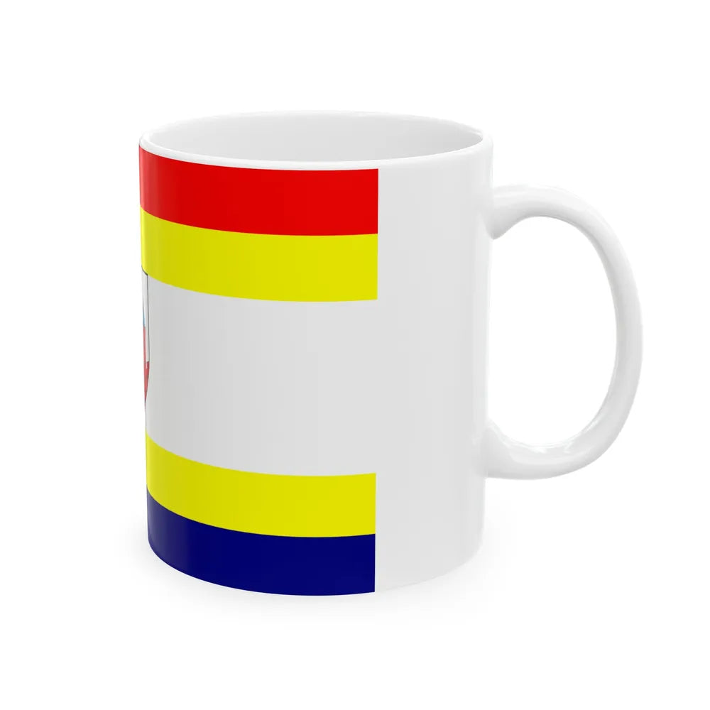 Flag of Malbork Poland - White Coffee Mug-Go Mug Yourself