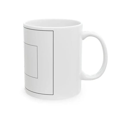 Flag of Maldives colouring page (Maldives) White Coffee Mug - Go Mug Yourself