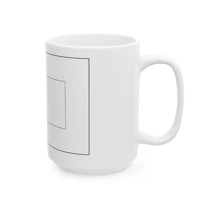 Flag of Maldives colouring page (Maldives) White Coffee Mug - Go Mug Yourself