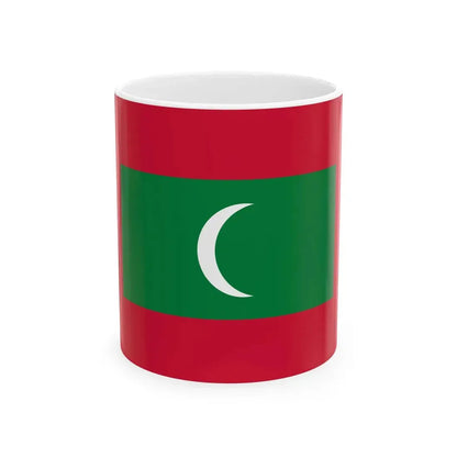 Flag of Maldives (Maldives) White Coffee Mug 11oz - Go Mug Yourself