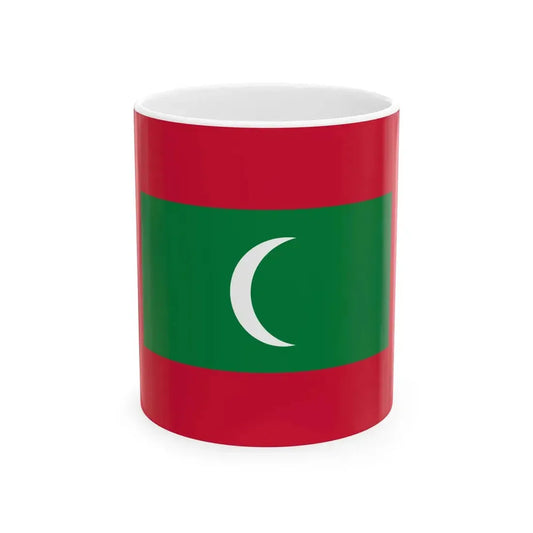 Flag of Maldives (Maldives) White Coffee Mug 11oz - Go Mug Yourself