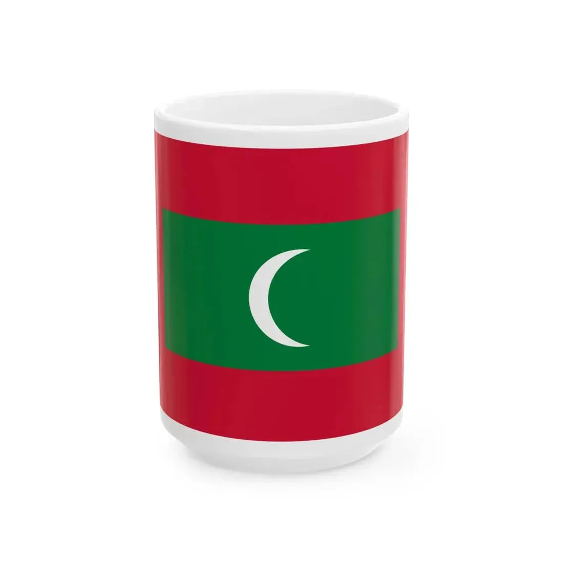 Flag of Maldives (Maldives) White Coffee Mug 15oz - Go Mug Yourself
