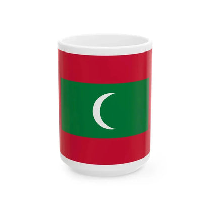 Flag of Maldives (Maldives) White Coffee Mug 15oz - Go Mug Yourself