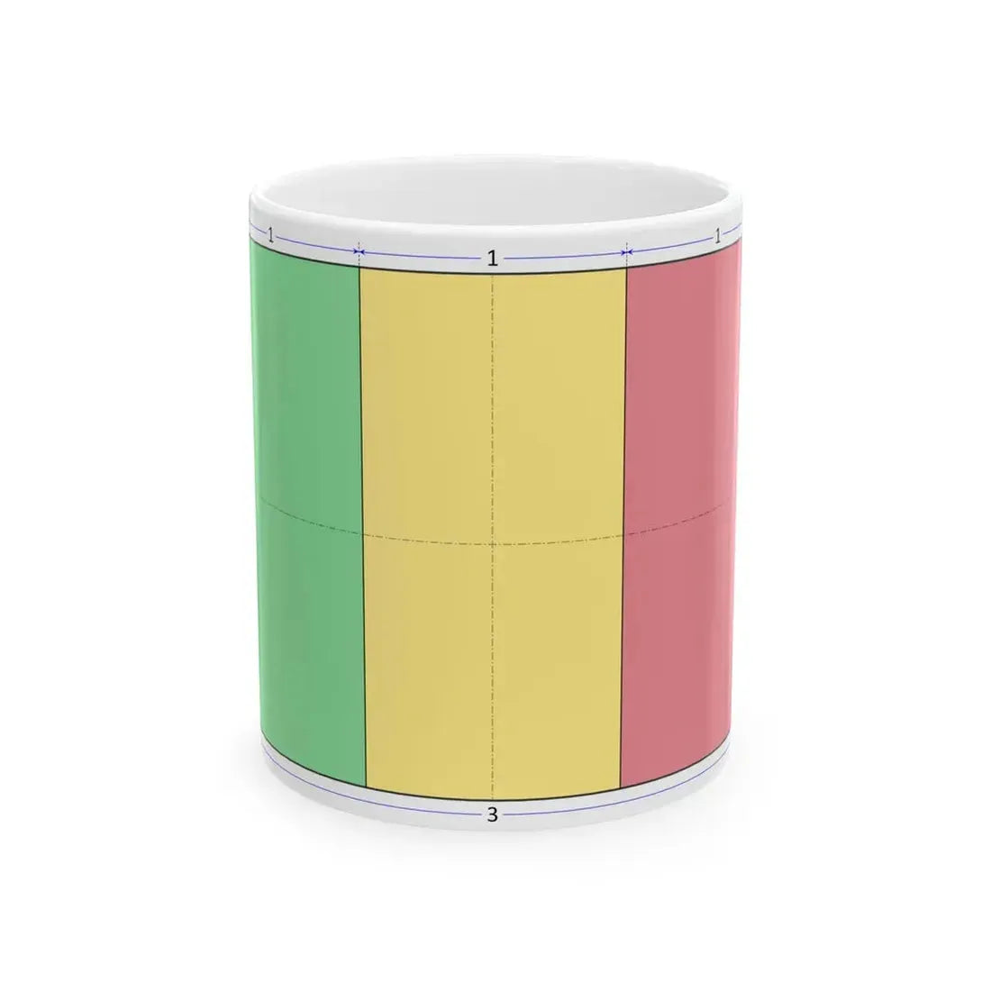 Flag of Mali construction sheet (Mali) White Coffee Mug 11oz - Go Mug Yourself