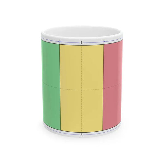 Flag of Mali construction sheet (Mali) White Coffee Mug 11oz - Go Mug Yourself