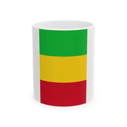 Flag of Mali vertical (Mali) White Coffee Mug 11oz - Go Mug Yourself