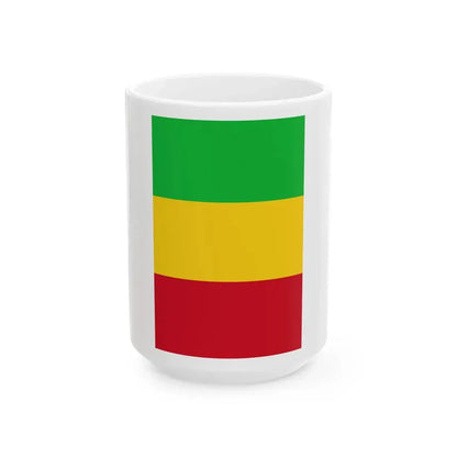 Flag of Mali vertical (Mali) White Coffee Mug 15oz - Go Mug Yourself