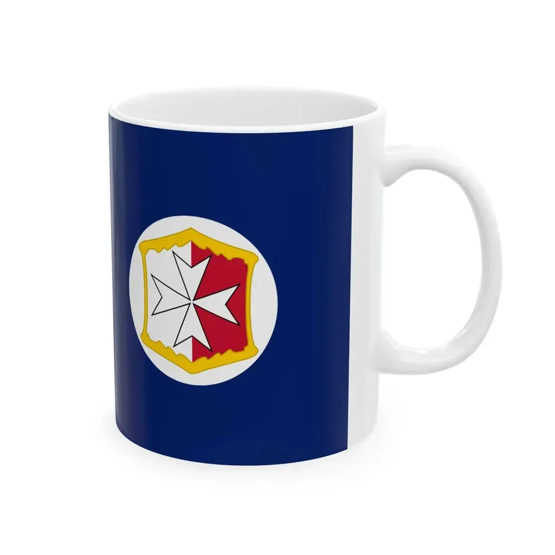 Flag of Malta 1875-1898 (Malta) White Coffee Mug - Go Mug Yourself