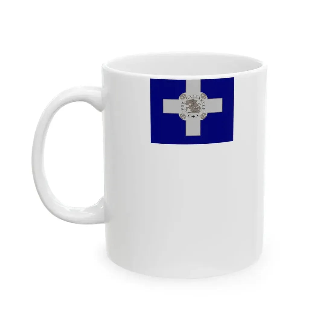 Flag of Malta 1943 (Malta) White Coffee Mug - Go Mug Yourself