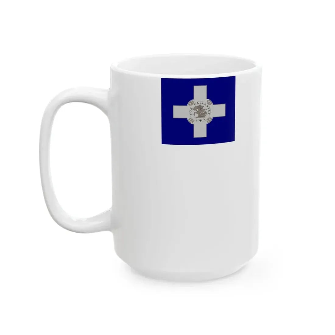 Flag of Malta 1943 (Malta) White Coffee Mug - Go Mug Yourself