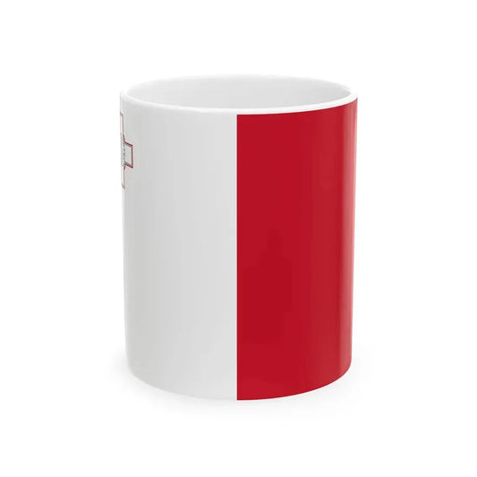 Flag of Malta (Malta) White Coffee Mug 11oz - Go Mug Yourself