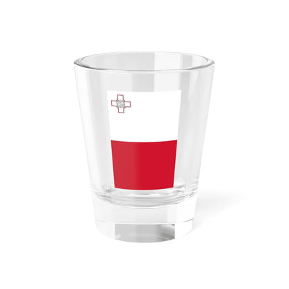 Flag of Malta vertical (Malta) Shot Glass 1.5oz 1.5oz - Go Mug Yourself