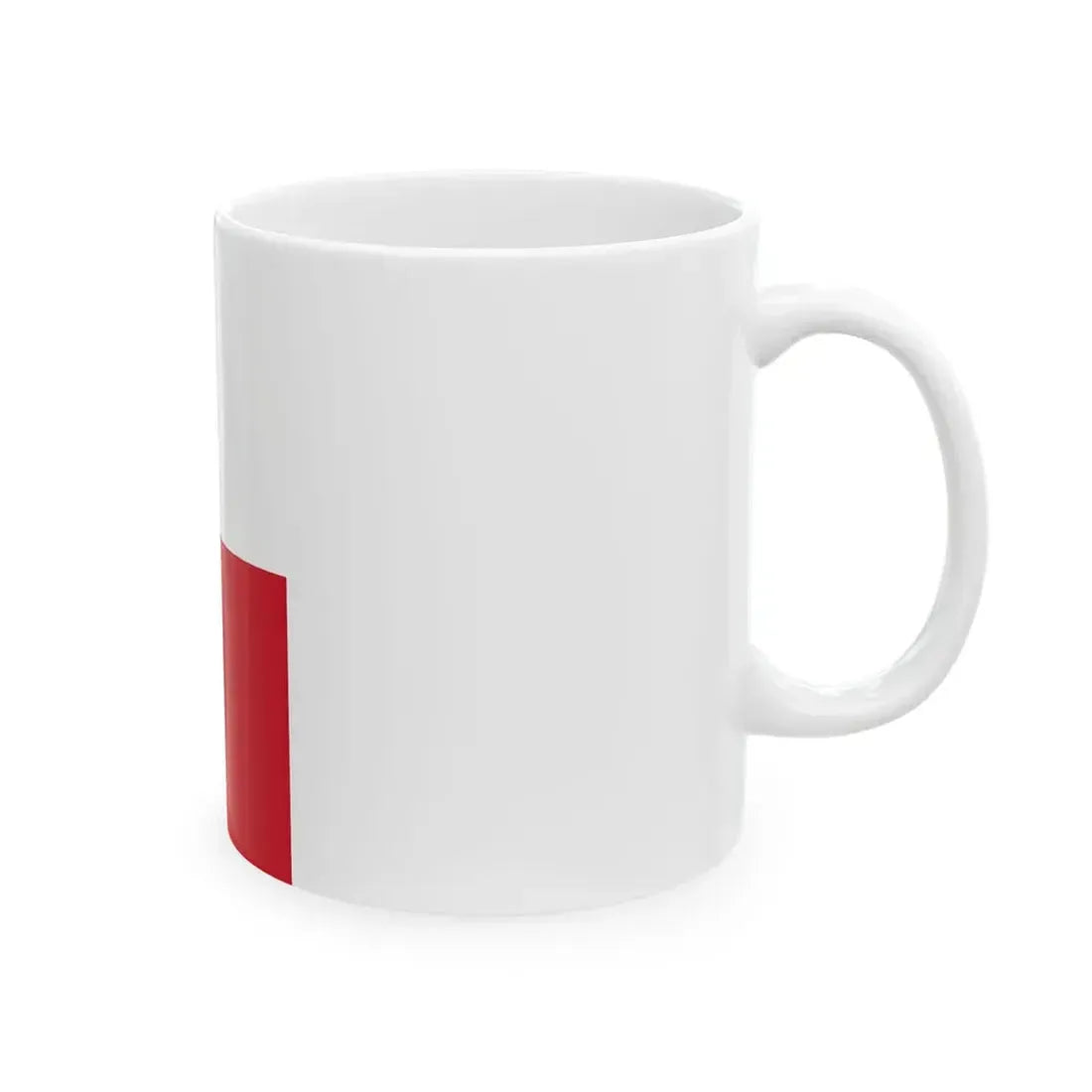 Flag of Malta vertical (Malta) White Coffee Mug - Go Mug Yourself
