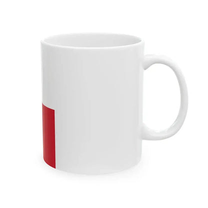 Flag of Malta vertical (Malta) White Coffee Mug - Go Mug Yourself