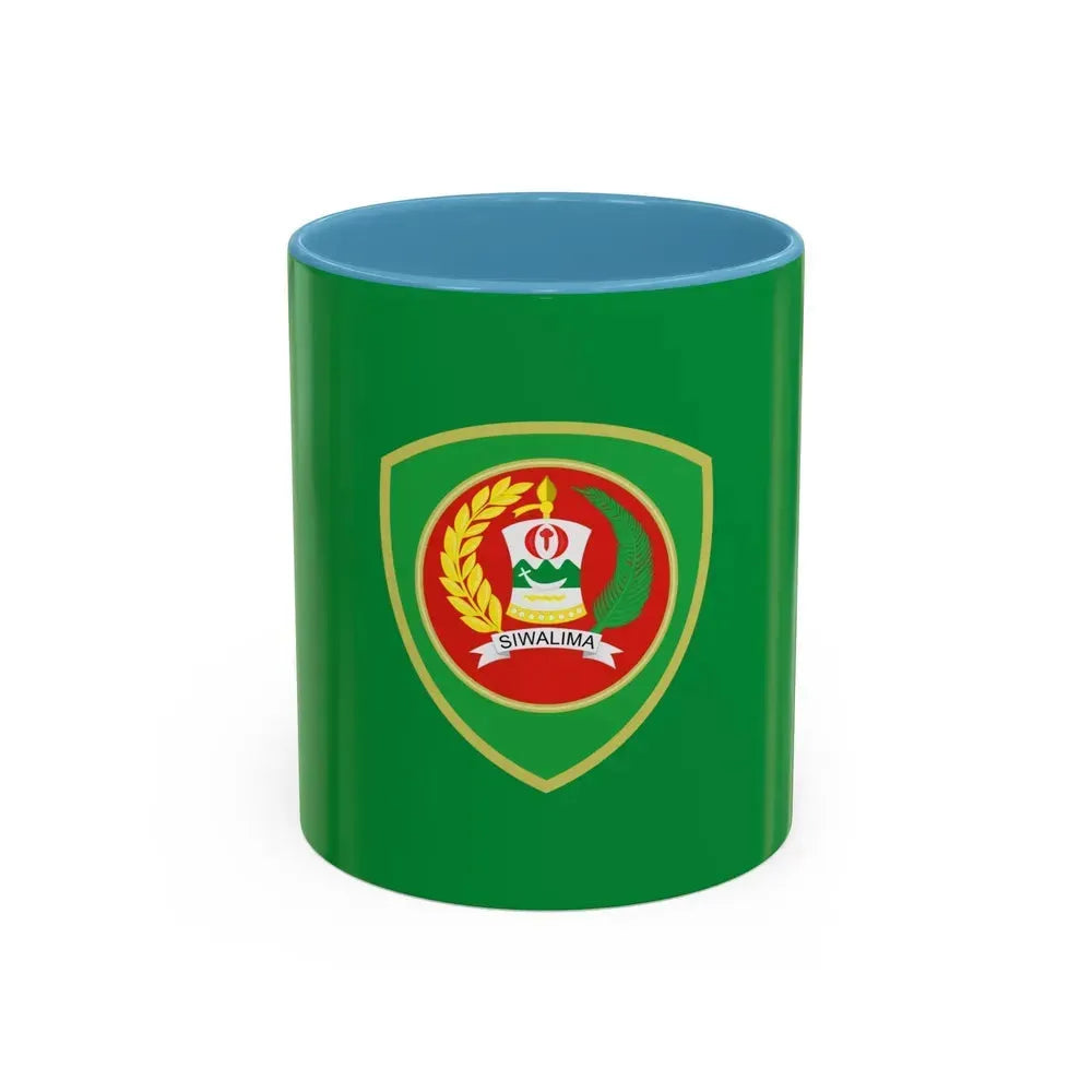 Flag of Maluku Indonesia - Accent Coffee Mug 11oz Light Blue - Go Mug Yourself