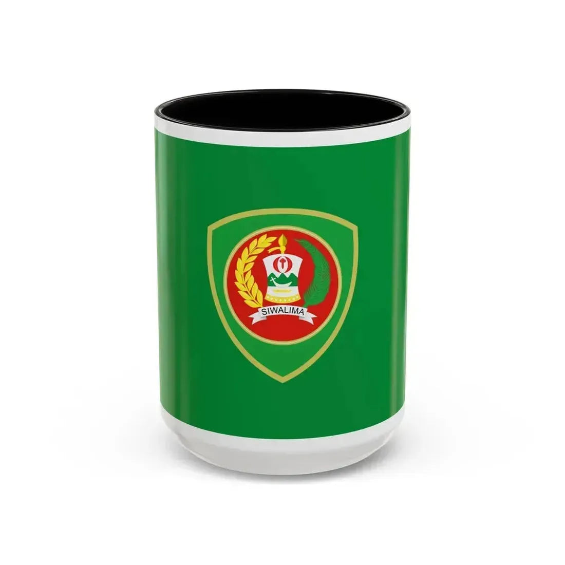 Flag of Maluku Indonesia - Accent Coffee Mug 15oz Black - Go Mug Yourself
