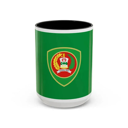 Flag of Maluku Indonesia - Accent Coffee Mug 15oz Black - Go Mug Yourself