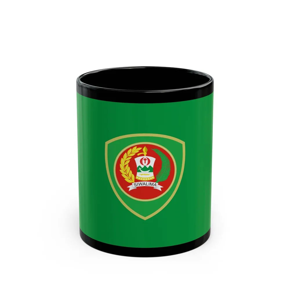 Flag of Maluku Indonesia - Black Coffee Mug-11oz-Go Mug Yourself