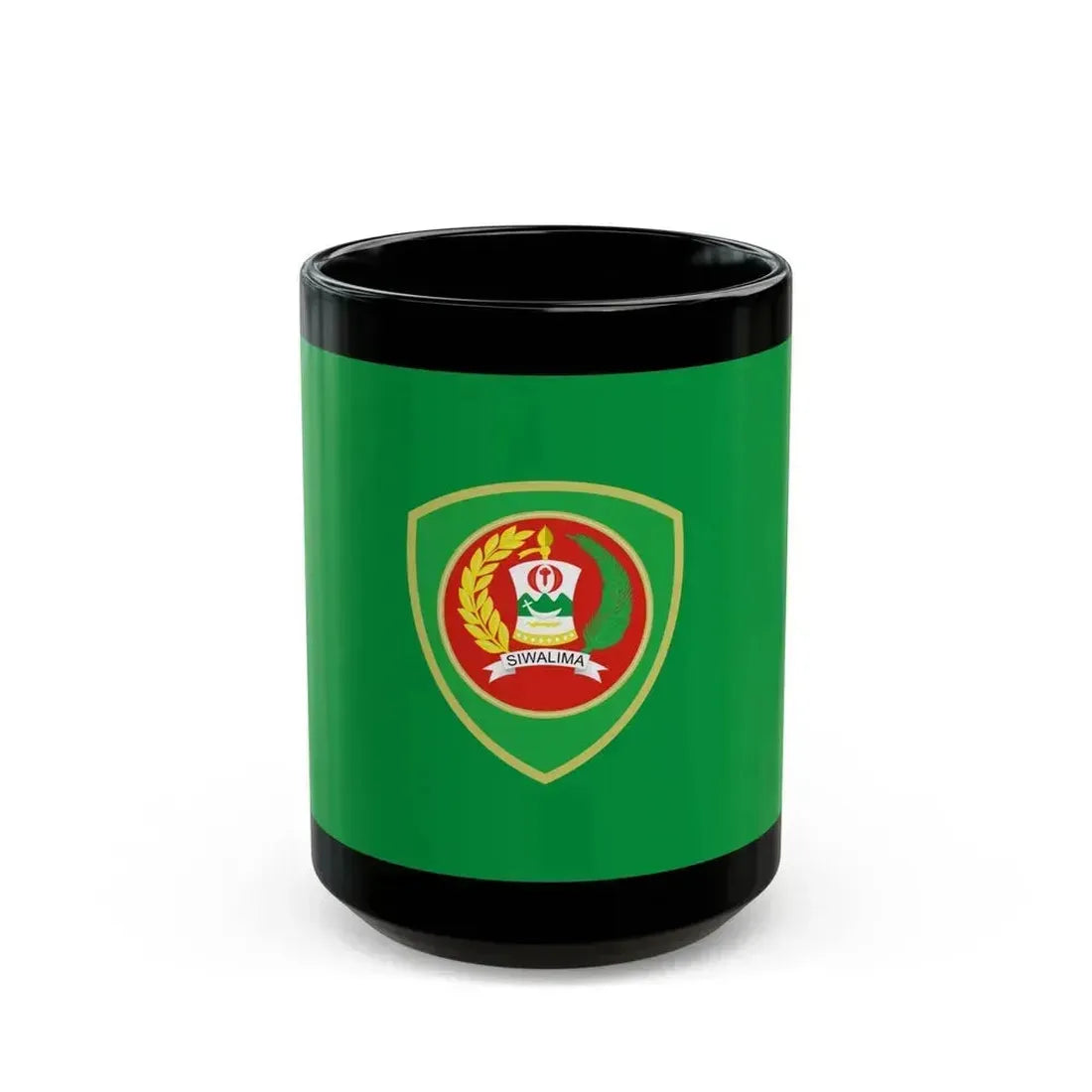 Flag of Maluku Indonesia - Black Coffee Mug 15oz - Go Mug Yourself