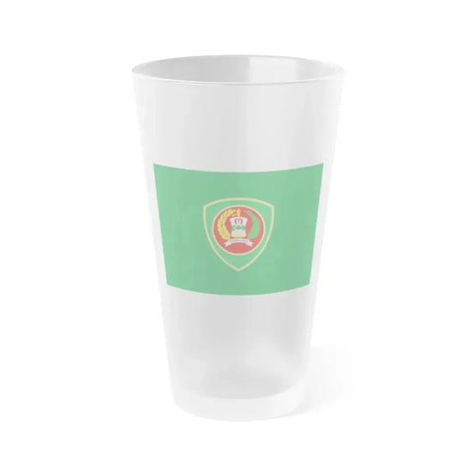 Flag of Maluku Indonesia - Frosted Pint Glass 16oz 16oz Frosted - Go Mug Yourself
