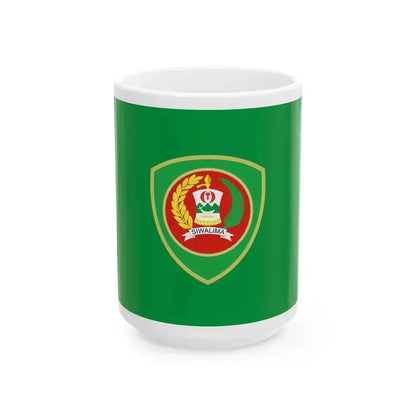 Flag of Maluku Indonesia - White Coffee Mug 15oz - Go Mug Yourself