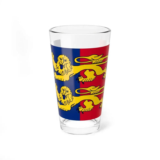 Flag of Manche France 2 - Pint Glass 16oz 16oz - Go Mug Yourself