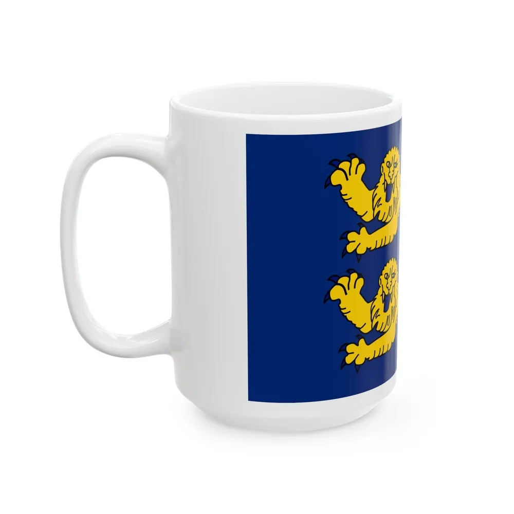 Flag of Manche France 2 - White Coffee Mug-Go Mug Yourself